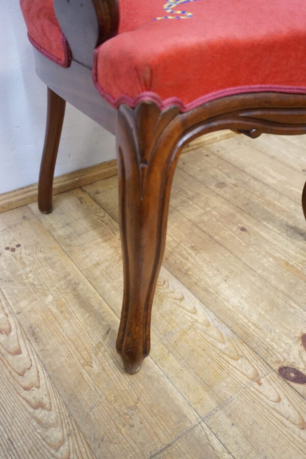 ZGRABY FOTEL KRZESŁO NIESPOTYKANE MAHOŃ LUDWIK FILIP