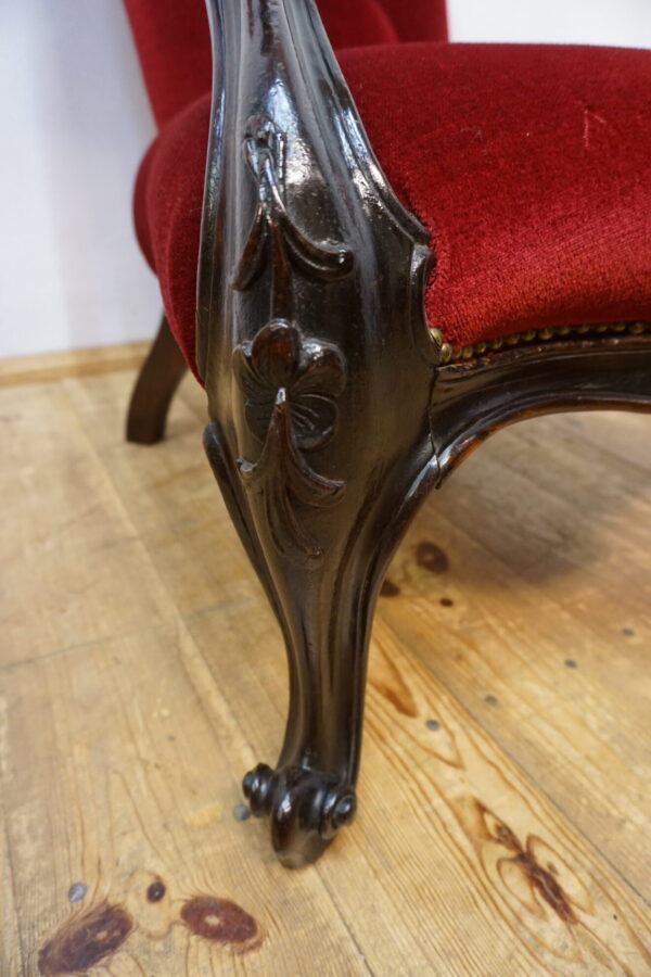 STARY NIESPOTYKANY FOTEL WYPOCZYNKOWY WYGODA LUDWIK FRANCJA PALISANDER