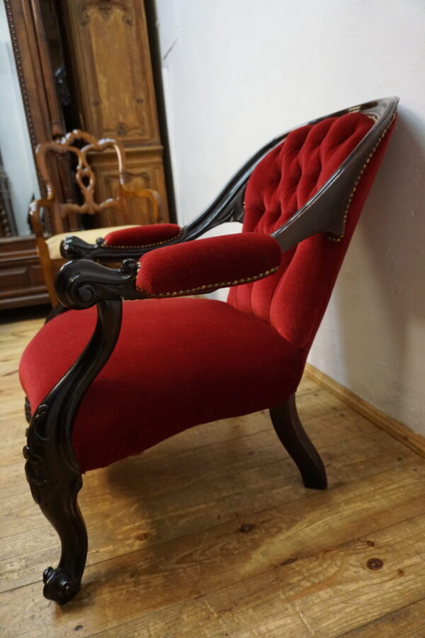 STARY NIESPOTYKANY FOTEL WYPOCZYNKOWY WYGODA LUDWIK FRANCJA PALISANDER