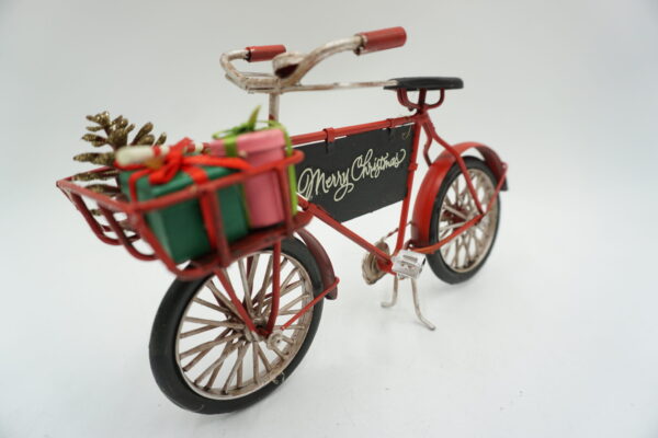 METALOWY MODEL ROWER MERRY CHRISTMAS DEKORACJA ŚWIĄTECZNA PREZENT