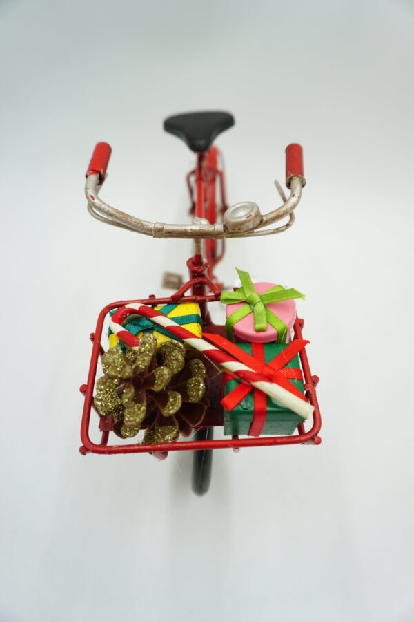 METALOWY MODEL ROWER MERRY CHRISTMAS DEKORACJA ŚWIĄTECZNA PREZENT