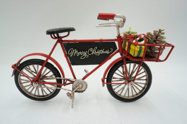 METALOWY MODEL ROWER MERRY CHRISTMAS DEKORACJA ŚWIĄTECZNA PREZENT