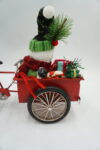 METALOWY MODEL ROWER ŚWIĄTECZNY BAŁWAN PREZENTY I CHOINKA DEKORACJA PREZENT