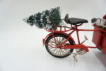 METALOWY MODEL ROWER ŚWIĄTECZNY BAŁWAN PREZENTY I CHOINKA DEKORACJA PREZENT