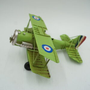 METALOWY MODEL SAMOLOCIK ZIELONY DEKORACJA PREZENT