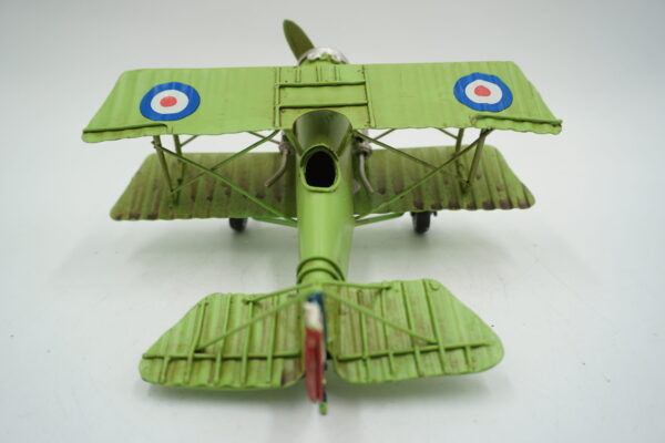 METALOWY MODEL SAMOLOCIK ZIELONY DEKORACJA PREZENT