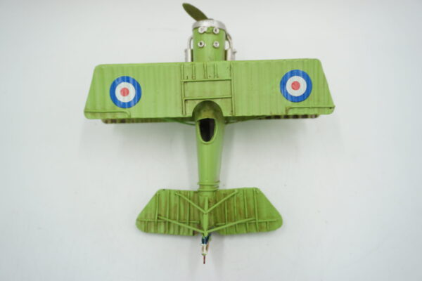 METALOWY MODEL SAMOLOCIK ZIELONY DEKORACJA PREZENT