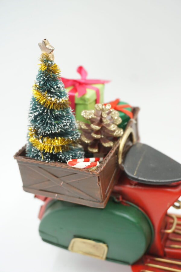 METALOWY MODEL SKUTER ŚWIĄTECZNY DEKORACJA PREZENT