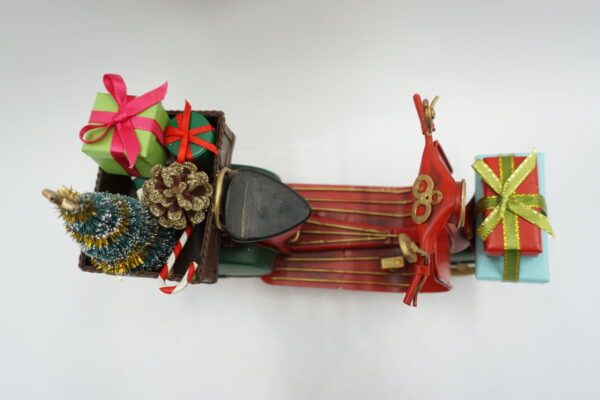 METALOWY MODEL SKUTER ŚWIĄTECZNY DEKORACJA PREZENT