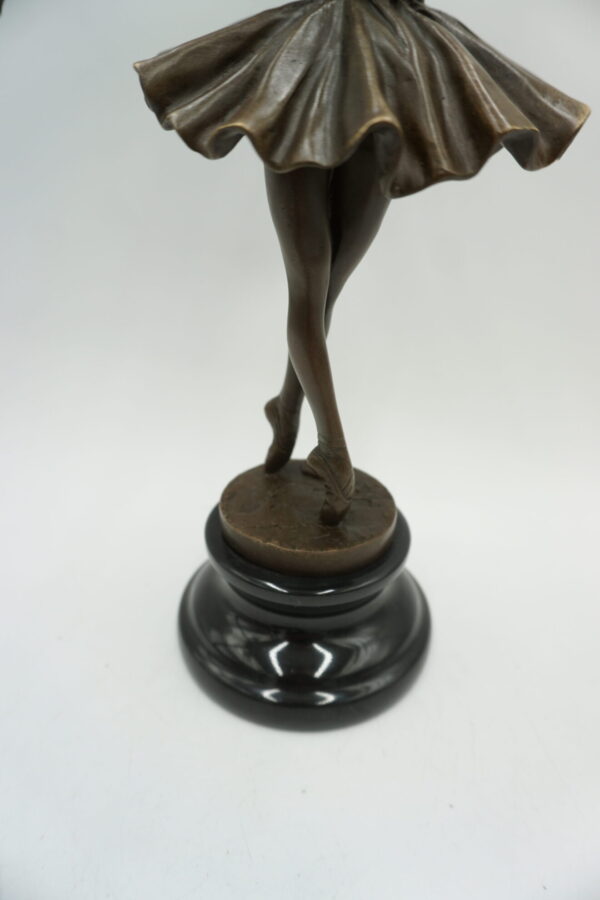 FIGURA Z BRĄZU BALRINA TANCERKA BALETNICA