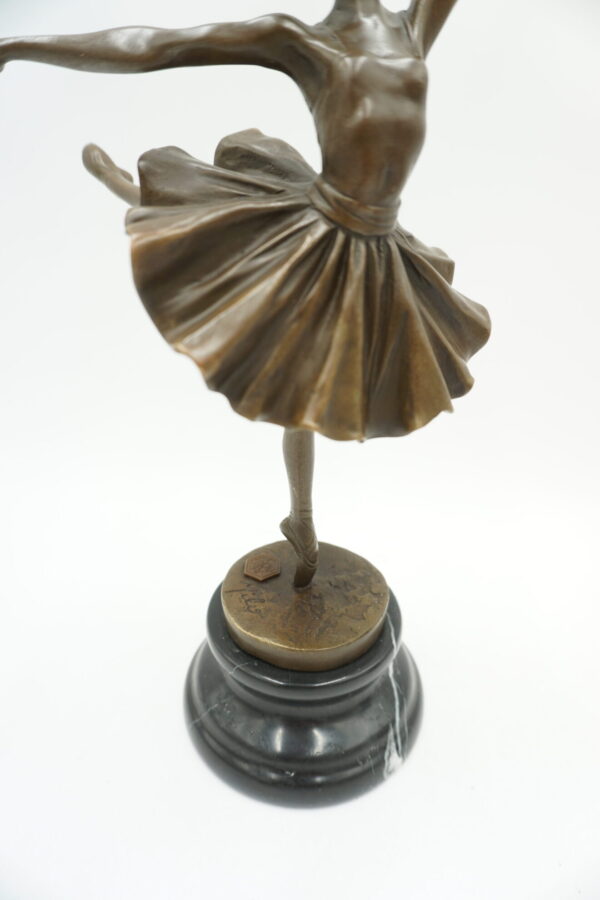 FIGURA Z BRĄZU BALRINA TANCERKA BALETNICA