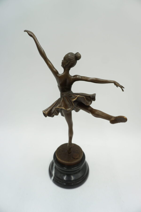 FIGURA Z BRĄZU BALRINA TANCERKA BALETNICA