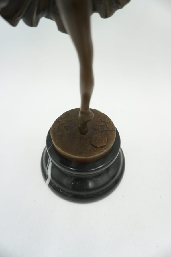 FIGURA Z BRĄZU BALRINA TANCERKA BALETNICA