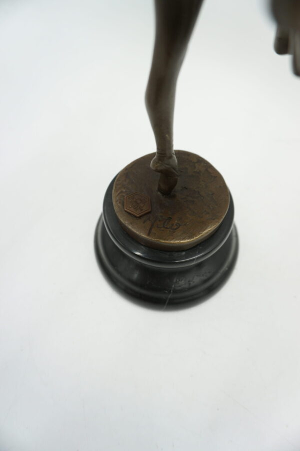 FIGURA Z BRĄZU BALRINA TANCERKA BALETNICA