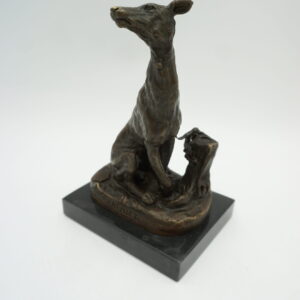 FIGURA Z BRĄZU PIES PIESEK RASA CHART