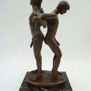 FIGURA Z BRĄZU AKT NADZY MĘŻCZYŹNI - GEJE