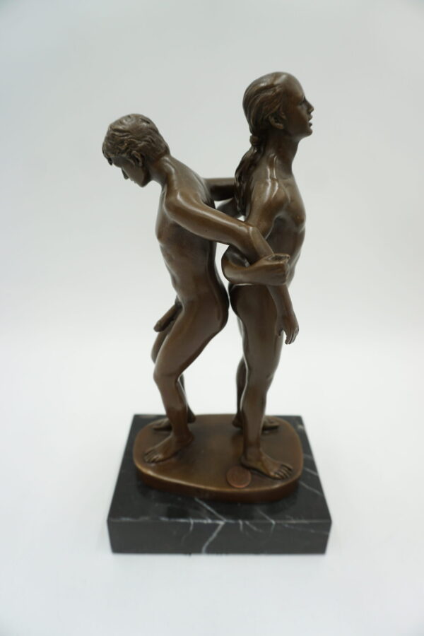 FIGURA Z BRĄZU AKT NADZY MĘŻCZYŹNI - GEJE