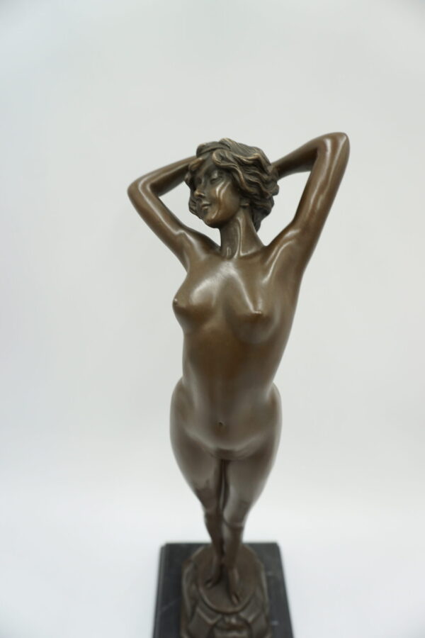 FIGURA Z BRĄZU AKT NAGA KOBIETA