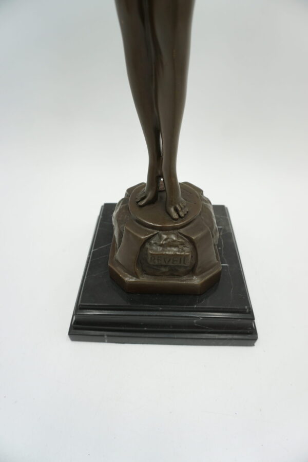 FIGURA Z BRĄZU AKT NAGA KOBIETA