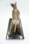 FIGURA Z BRĄZU BYK ART DECO