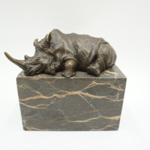 FIGURA Z BRĄZU NOSOROŻEC