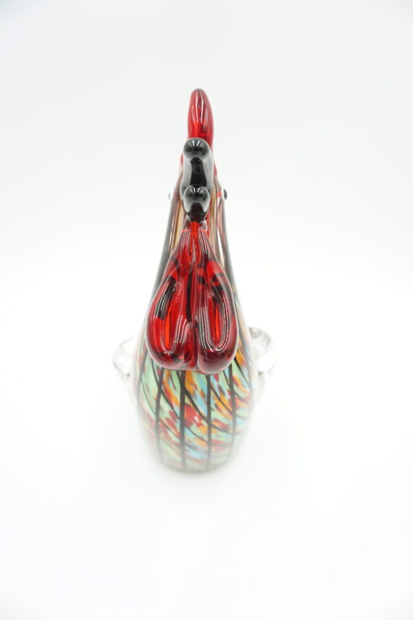 SZKŁO MURANO, FIGURA KOLOROWY KOGUT