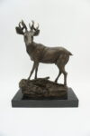 FIGURA Z BRĄZU MŁODY JELEŃ