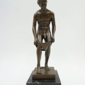FIGURA Z BRĄZU AKT MĘSKI NAGI MĘŻCZYZNA