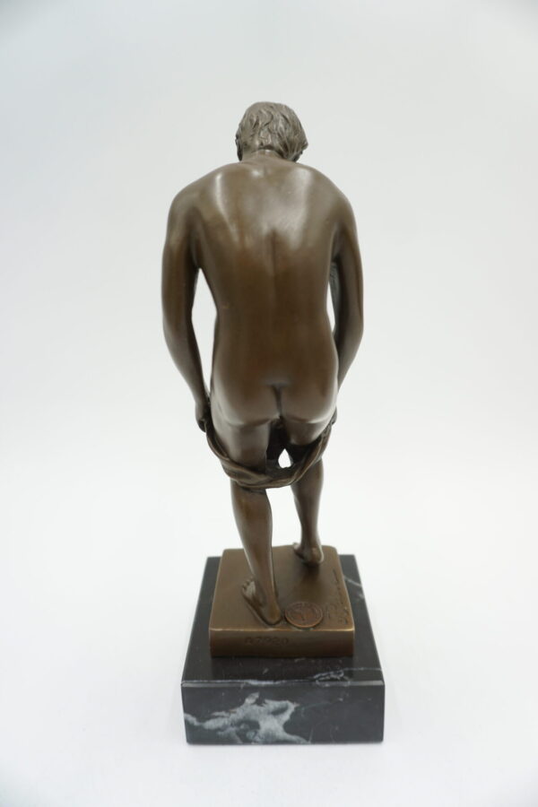 FIGURA Z BRĄZU AKT MĘSKI NAGI MĘŻCZYZNA
