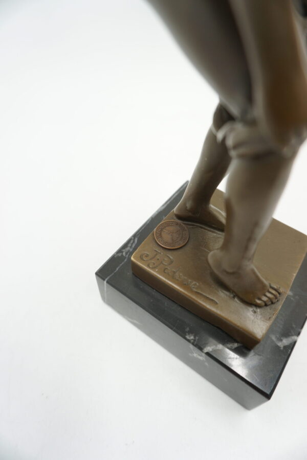 FIGURA Z BRĄZU AKT MĘSKI NAGI MĘŻCZYZNA