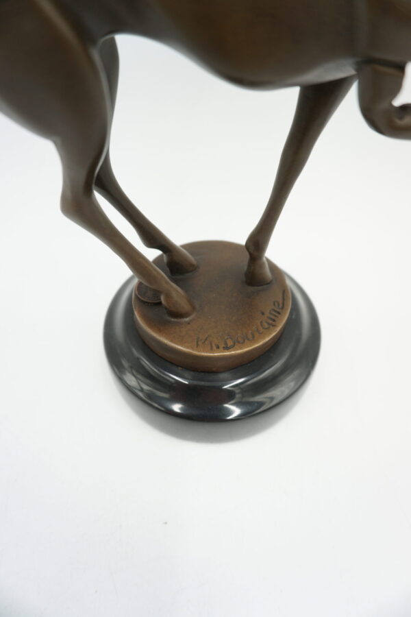 FIGURA Z BRĄZU MŁODY JELEŃ PREZENT DLA MYŚLIWEGO ART DECO