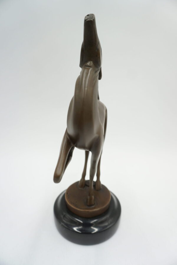 FIGURA Z BRĄZU MŁODY JELEŃ PREZENT DLA MYŚLIWEGO ART DECO