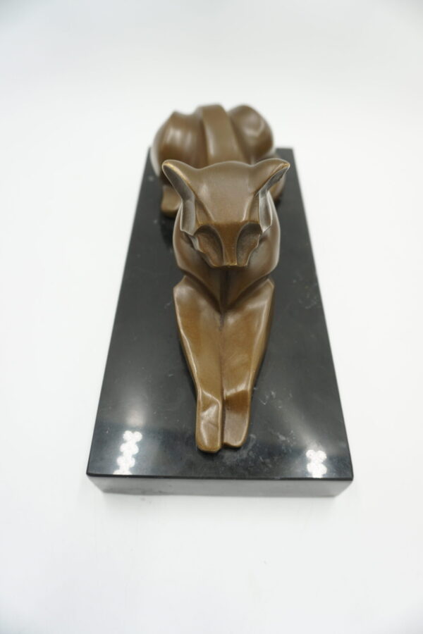 FIGURA Z BRĄZU LEŻĄCY KOT