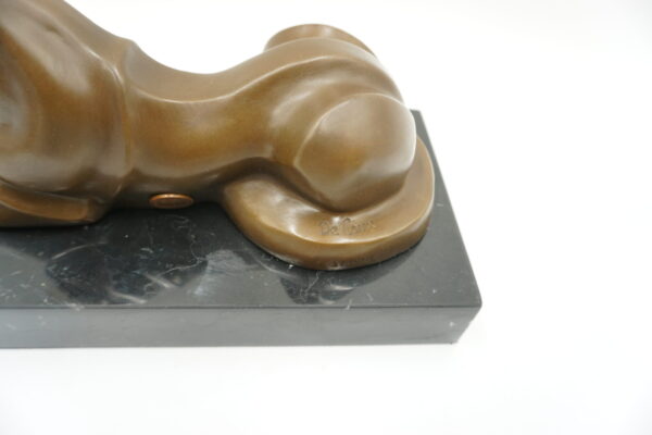 FIGURA Z BRĄZU LEŻĄCY KOT