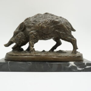 FIGURA Z BRĄZU DZIK PREZENT DLA MYŚLIWEGO