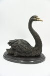 FIGURA Z BRĄZU CZARNY ŁABĘDŹ
