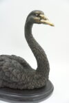 FIGURA Z BRĄZU CZARNY ŁABĘDŹ