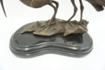 FIGURA Z BRĄZU DWIE CZAPLE