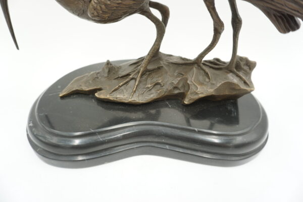 FIGURA Z BRĄZU DWIE CZAPLE