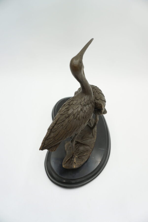 FIGURA Z BRĄZU DWIE CZAPLE