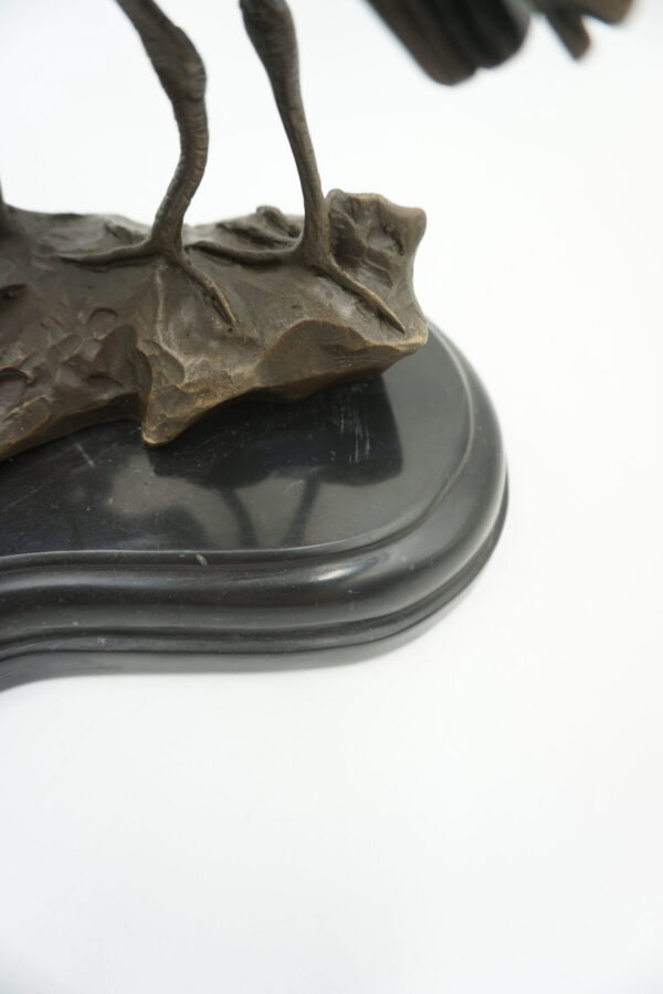 FIGURA Z BRĄZU DWIE CZAPLE