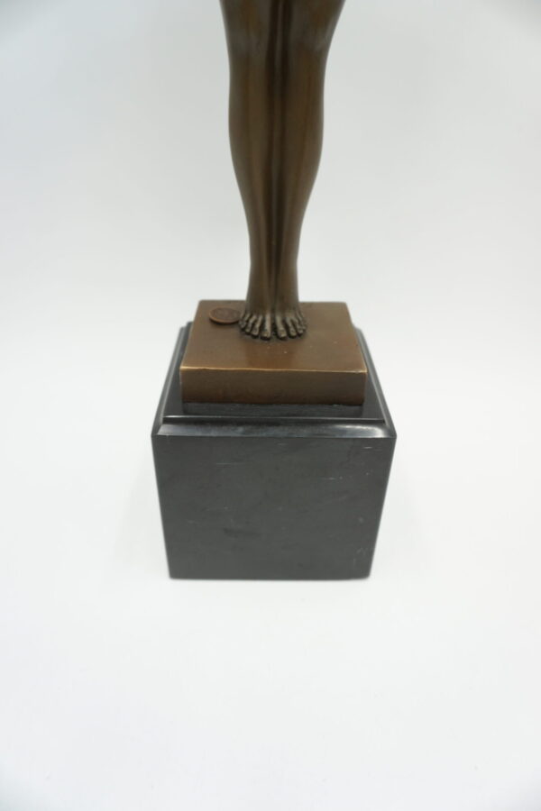 FIGURA Z BRĄZU IKAR Z ROZŁOŻONYMI SKRZYDŁAMI MITOLOGIA ART DECO