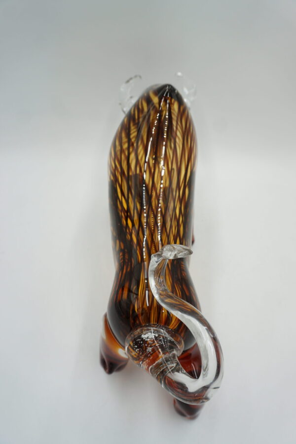 SZKLANA FIGURA STYL MURANO, BYK SYMBOL SIŁY GIEŁDA HOSSA
