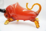 SZKLANA FIGURA STYL MURANO, BYK SYMBOL SIŁY GIEŁDA HOSSA