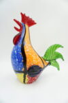 FIGURKA SZKLANA STYL MURANO KOLOROWY KOGUT