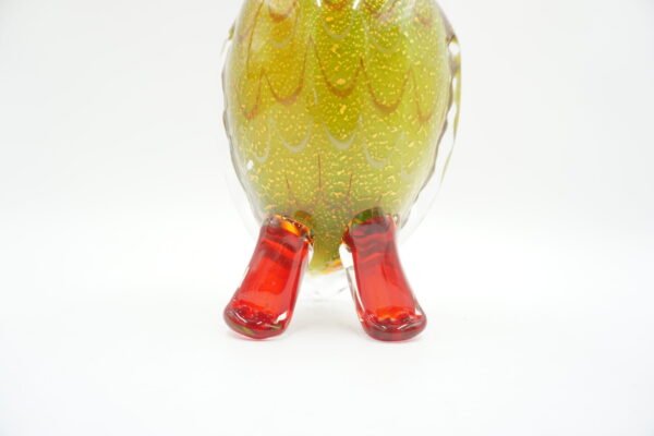 SZKLANA FIGURKA STYL MURANO SOWA