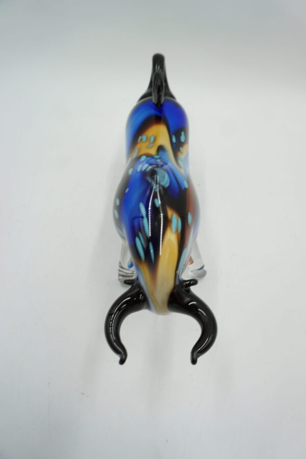 SZKLANA FIGURA STYL MURANO, BYK SYMBOL SIŁY GIEŁDA HOSSA