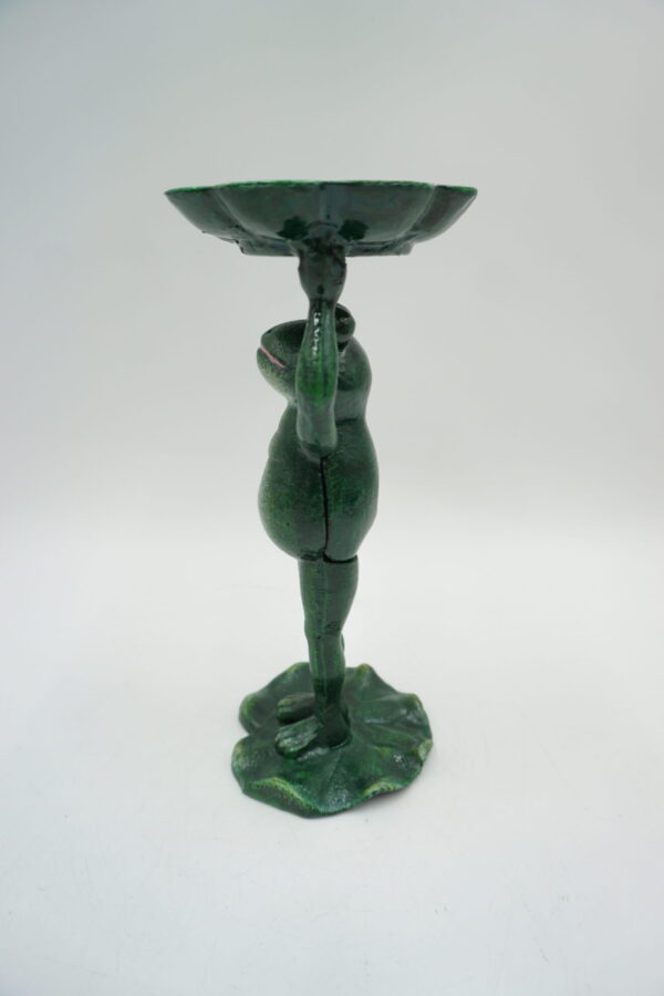 ŻELIWNA FIGURKA POIDEŁKO ŻABA