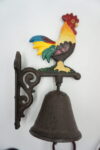 PIĘKNY ŻELIWNY DZWON DZWONECZEK KOGUT