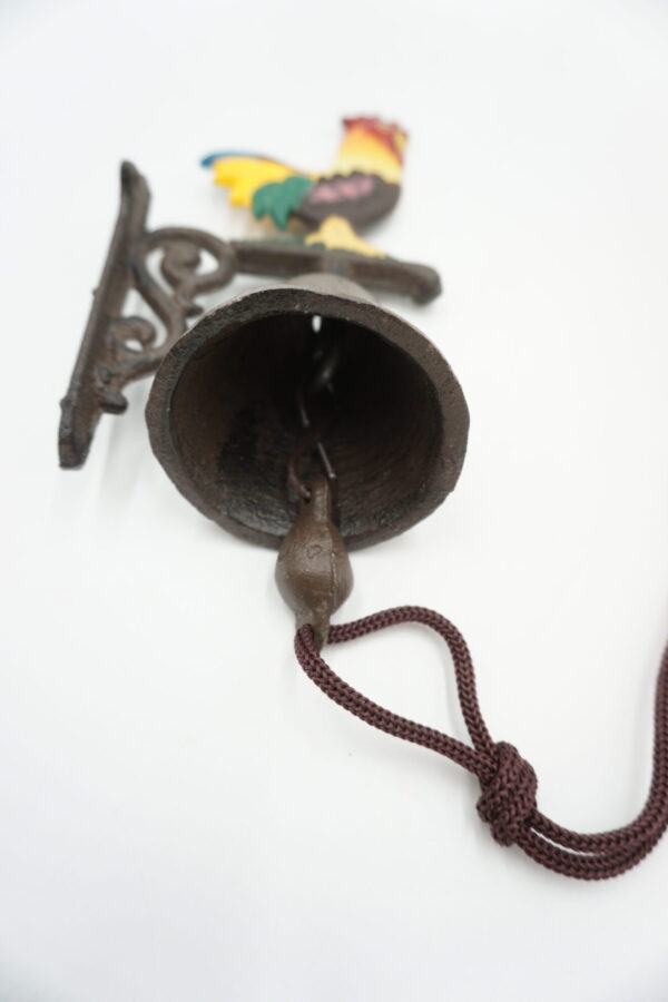 PIĘKNY ŻELIWNY DZWON DZWONECZEK KOGUT